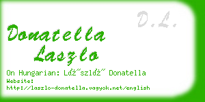 donatella laszlo business card